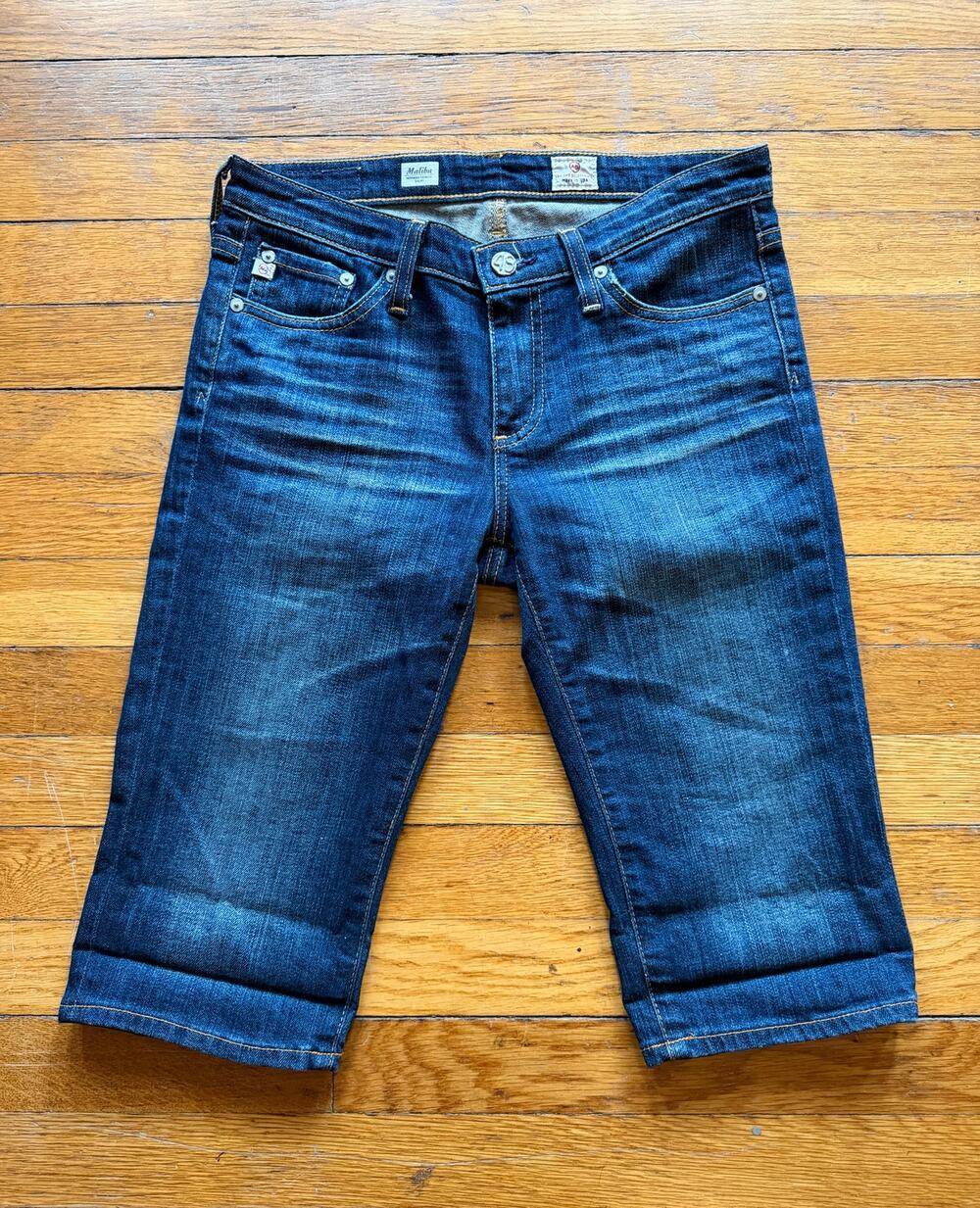 ADRIANO GOLDSCHMIED ‘Malibu’ Bermuda Length Denim Shorts sz 27